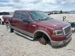 2005 Ford F150 Supercrew Burgundy vin: 1FTPW12535FA41447