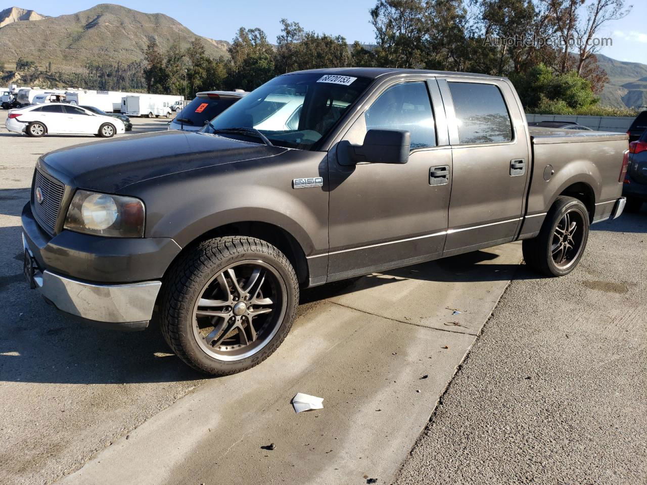 2005 Ford F150 Supercrew Brown vin: 1FTPW12535FB56808