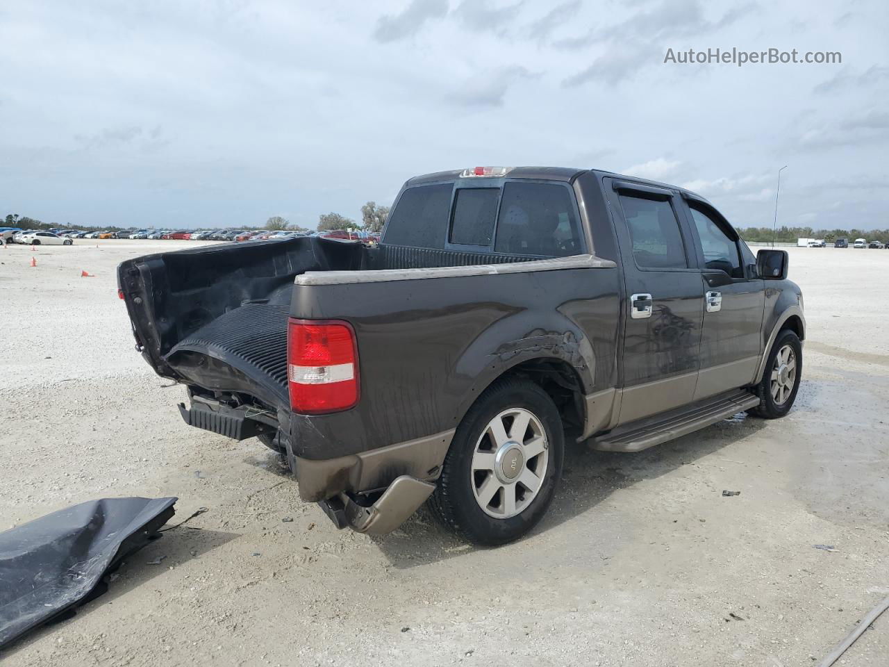 2005 Ford F150 Supercrew Brown vin: 1FTPW12535KC88393