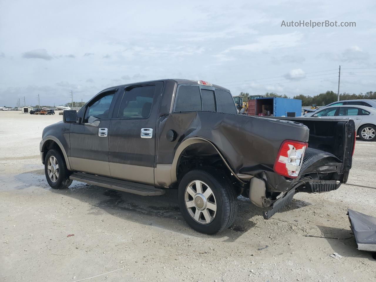 2005 Ford F150 Supercrew Brown vin: 1FTPW12535KC88393