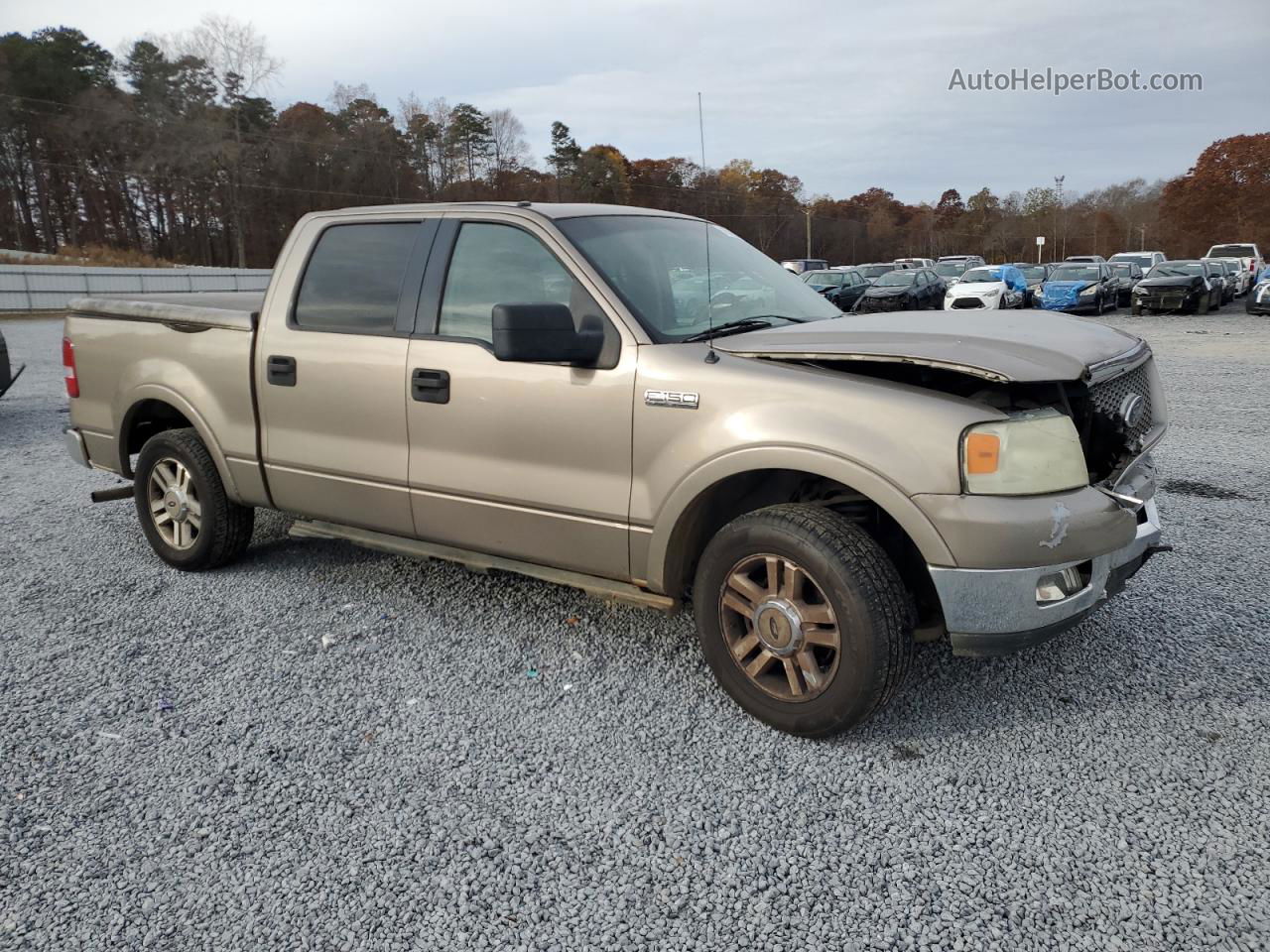 2005 Ford F150 Supercrew Желто-коричневый vin: 1FTPW12535KE44707