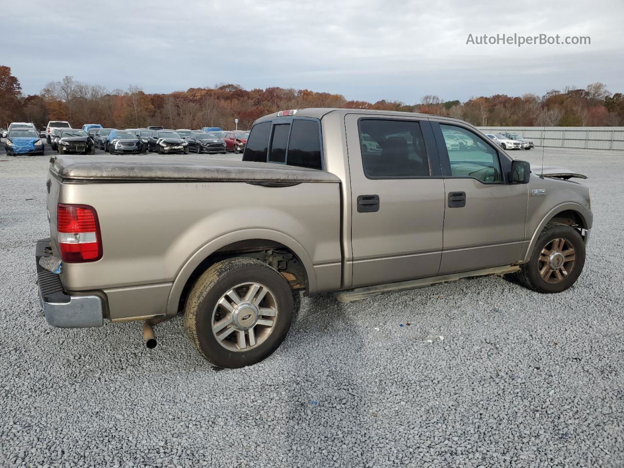 2005 Ford F150 Supercrew Tan vin: 1FTPW12535KE44707