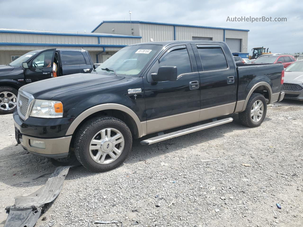 2004 Ford F150 Supercrew Black vin: 1FTPW12544KB16131