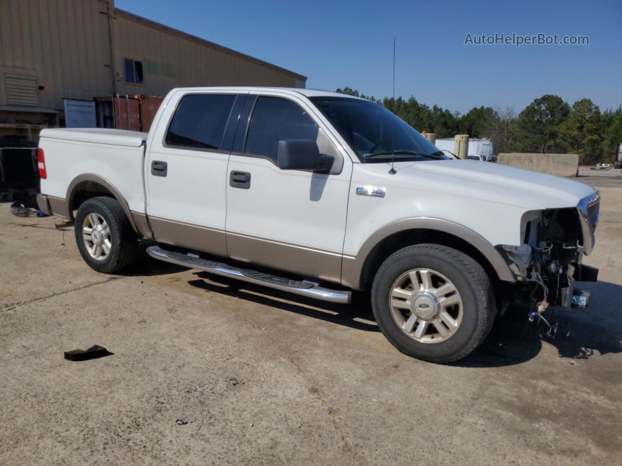 2004 Ford F150 Supercrew White vin: 1FTPW12544KD61463