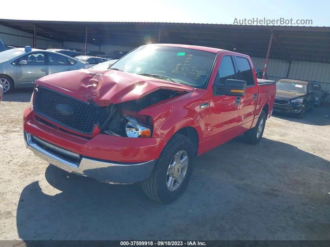 2004 Ford F-150 Xlt/lariat Red vin: 1FTPW12544KD69546