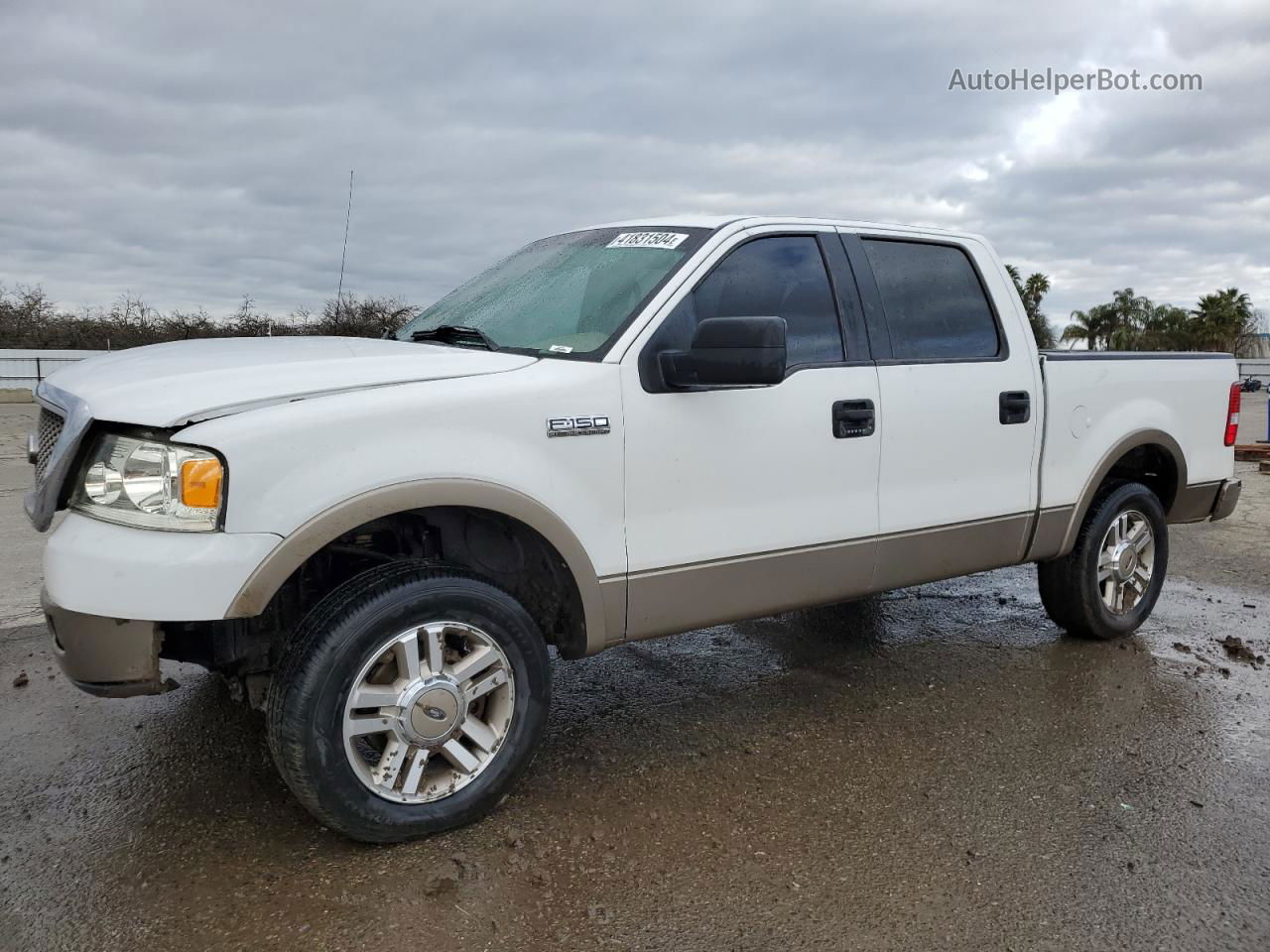 2005 Ford F150 Supercrew White vin: 1FTPW12545FA41456