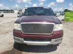 2005 Ford F150 Supercrew Maroon vin: 1FTPW12555FA77348