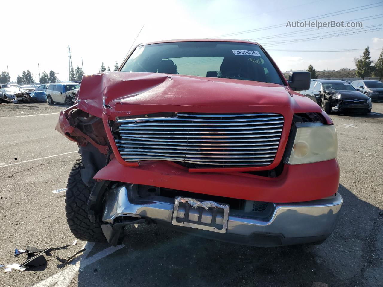 2005 Ford F150 Supercrew Red vin: 1FTPW12555KE80950