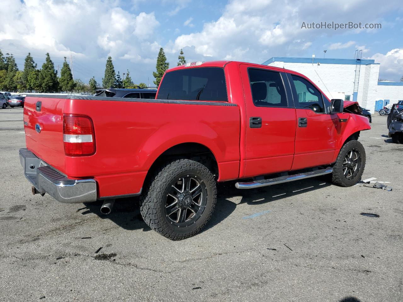 2005 Ford F150 Supercrew Red vin: 1FTPW12555KE80950