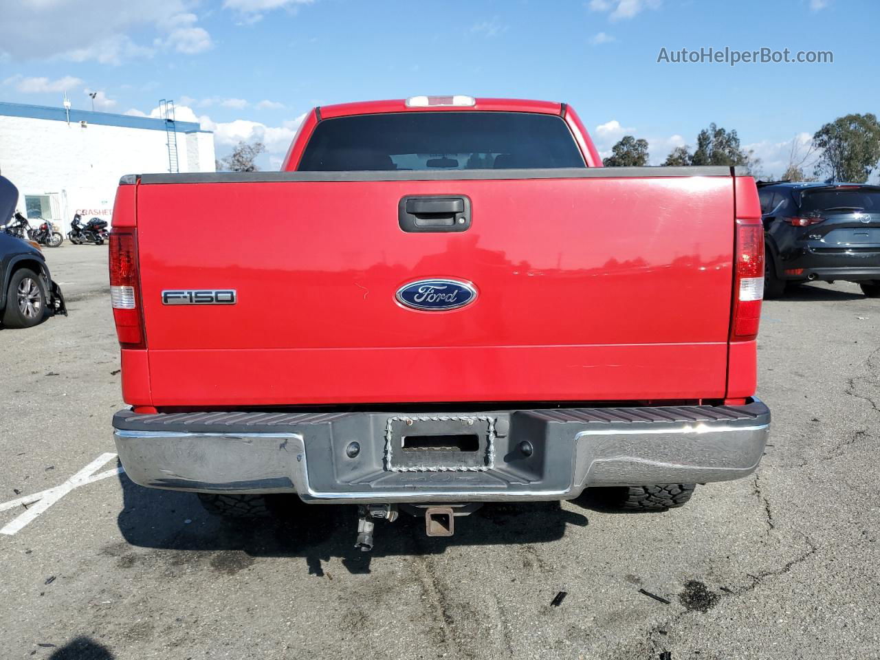 2005 Ford F150 Supercrew Red vin: 1FTPW12555KE80950