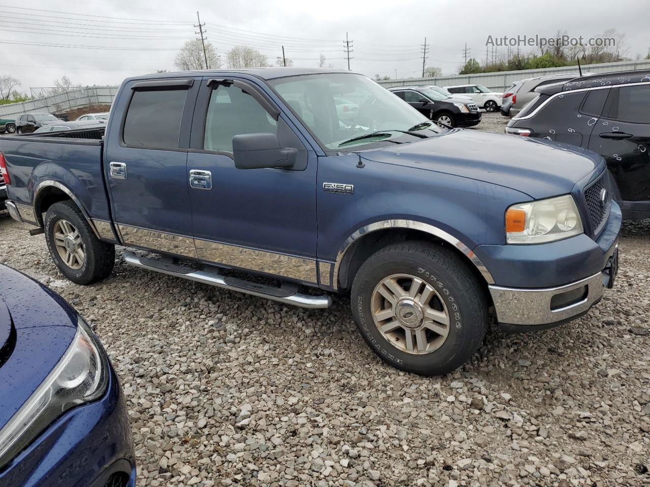 2005 Ford F150 Supercrew Blue vin: 1FTPW12555KE91771