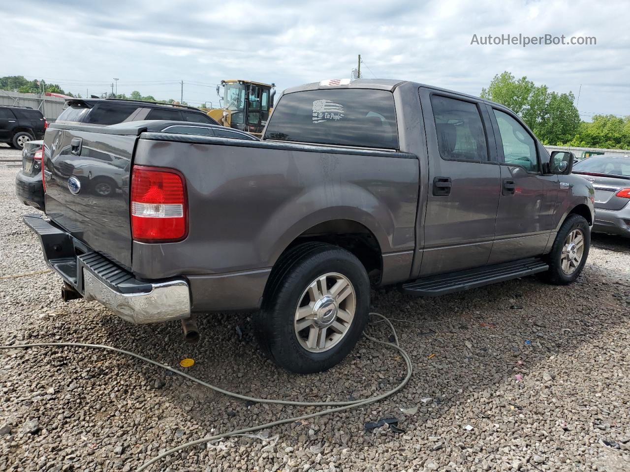 2004 Ford F150 Supercrew Gray vin: 1FTPW12564KB97679