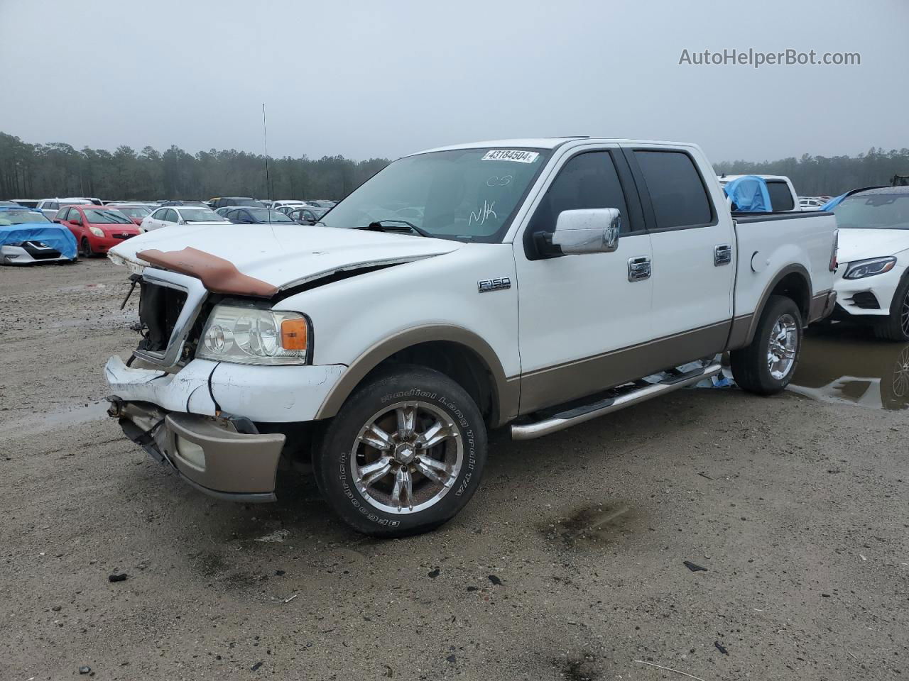 2004 Ford F150 Supercrew White vin: 1FTPW12564KC34844