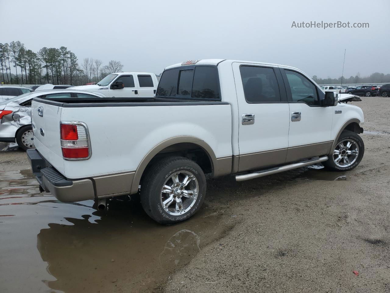 2004 Ford F150 Supercrew White vin: 1FTPW12564KC34844