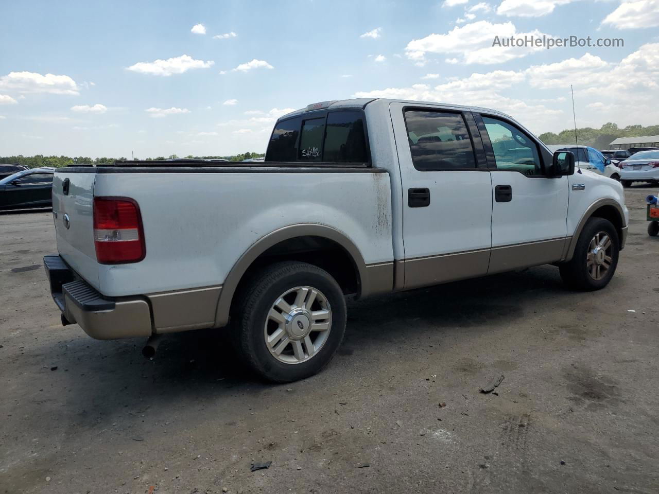 2004 Ford F150 Supercrew White vin: 1FTPW12564KC54043