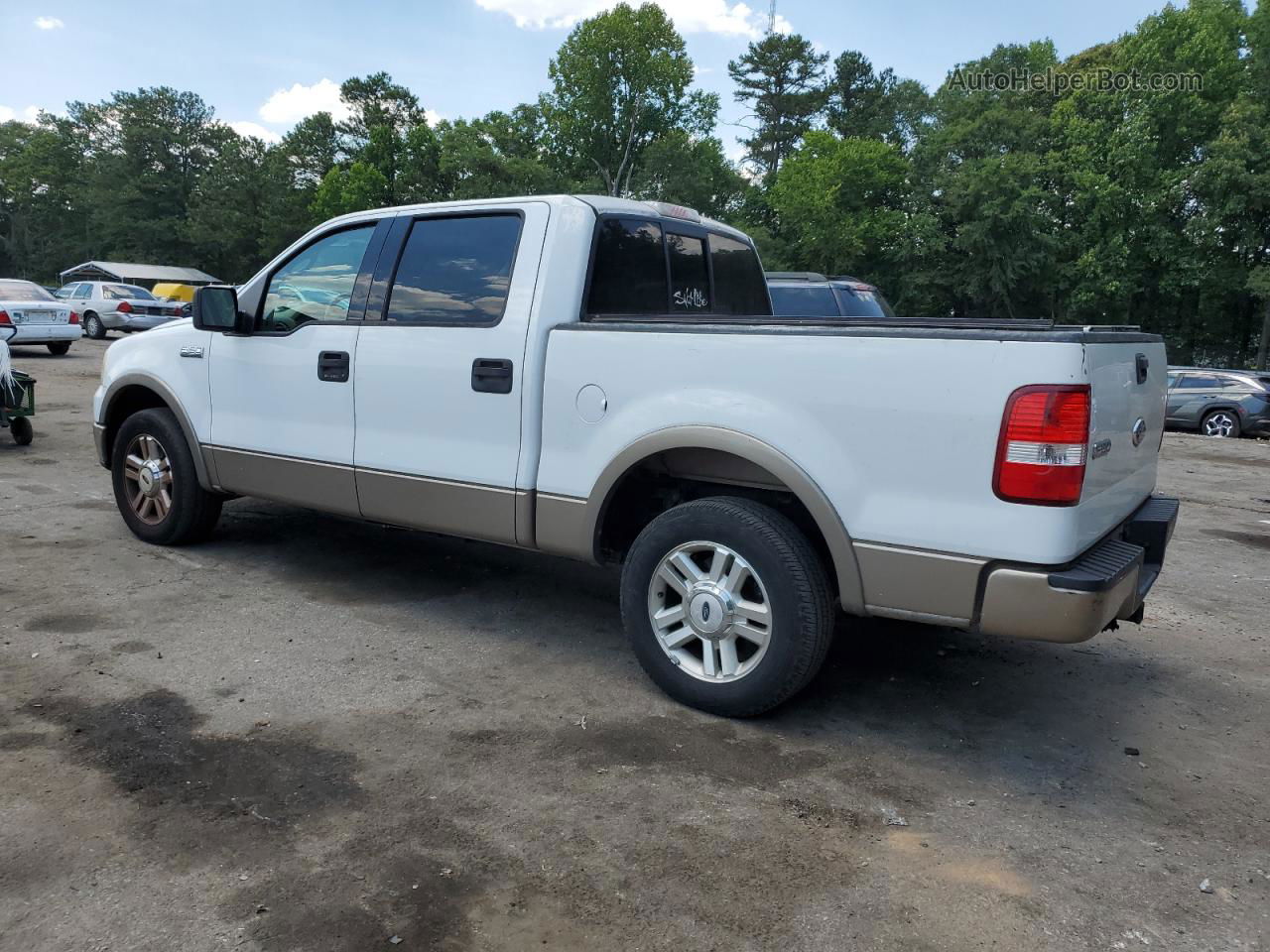 2004 Ford F150 Supercrew White vin: 1FTPW12564KC54043