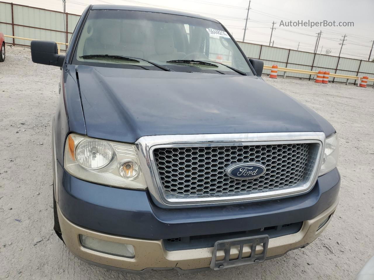 2004 Ford F150 Supercrew Blue vin: 1FTPW12564KD21465