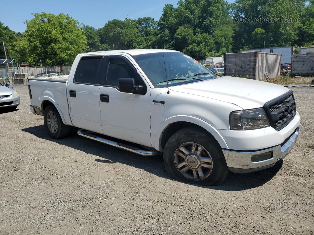 2004 Ford F150 Supercrew White vin: 1FTPW12574KA59939