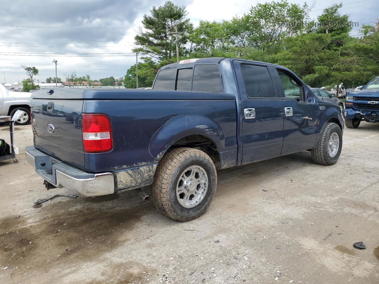 2004 Ford F150 Supercrew Синий vin: 1FTPW12574KB85704