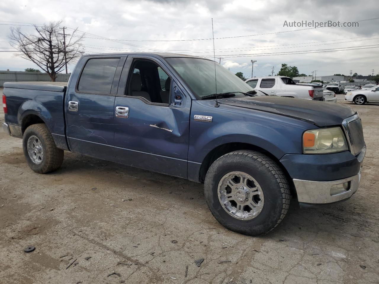 2004 Ford F150 Supercrew Синий vin: 1FTPW12574KB85704