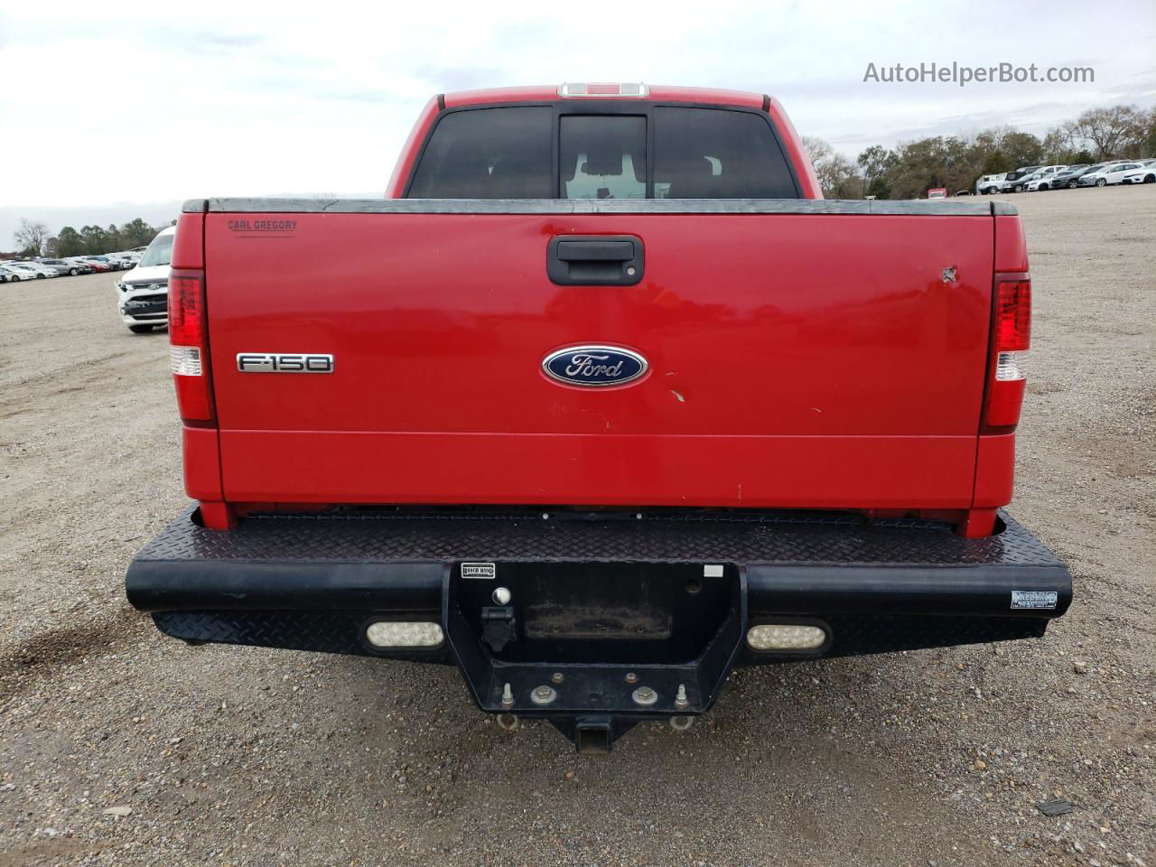 2004 Ford F150 Supercrew Red vin: 1FTPW12574KD72585