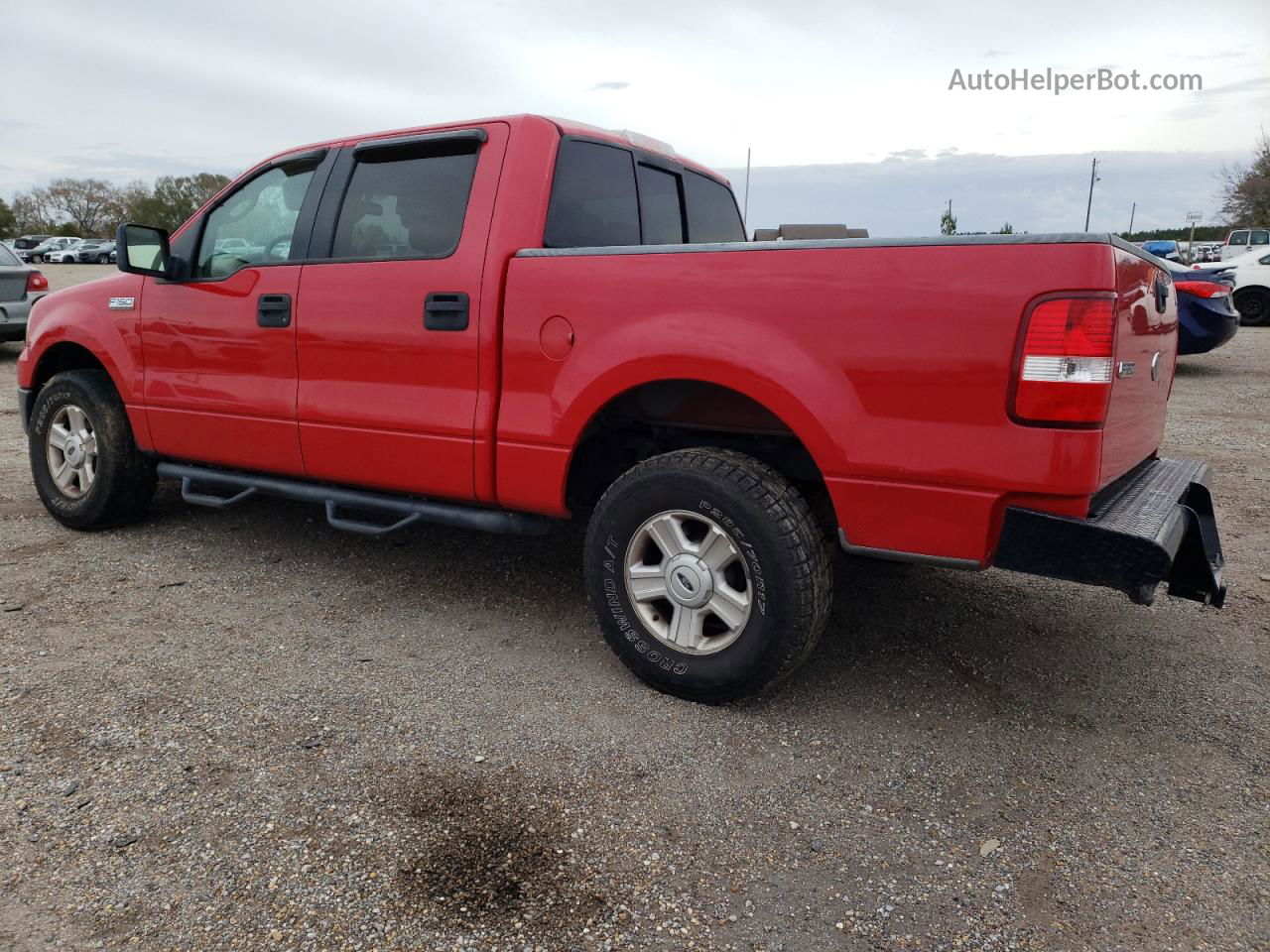 2004 Ford F150 Supercrew Red vin: 1FTPW12574KD72585