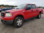 2004 Ford F150 Supercrew Red vin: 1FTPW12574KD72585