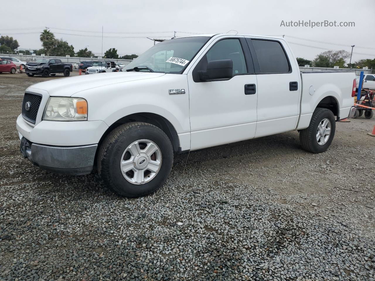 2004 Ford F150 Supercrew Белый vin: 1FTPW12574KD80962