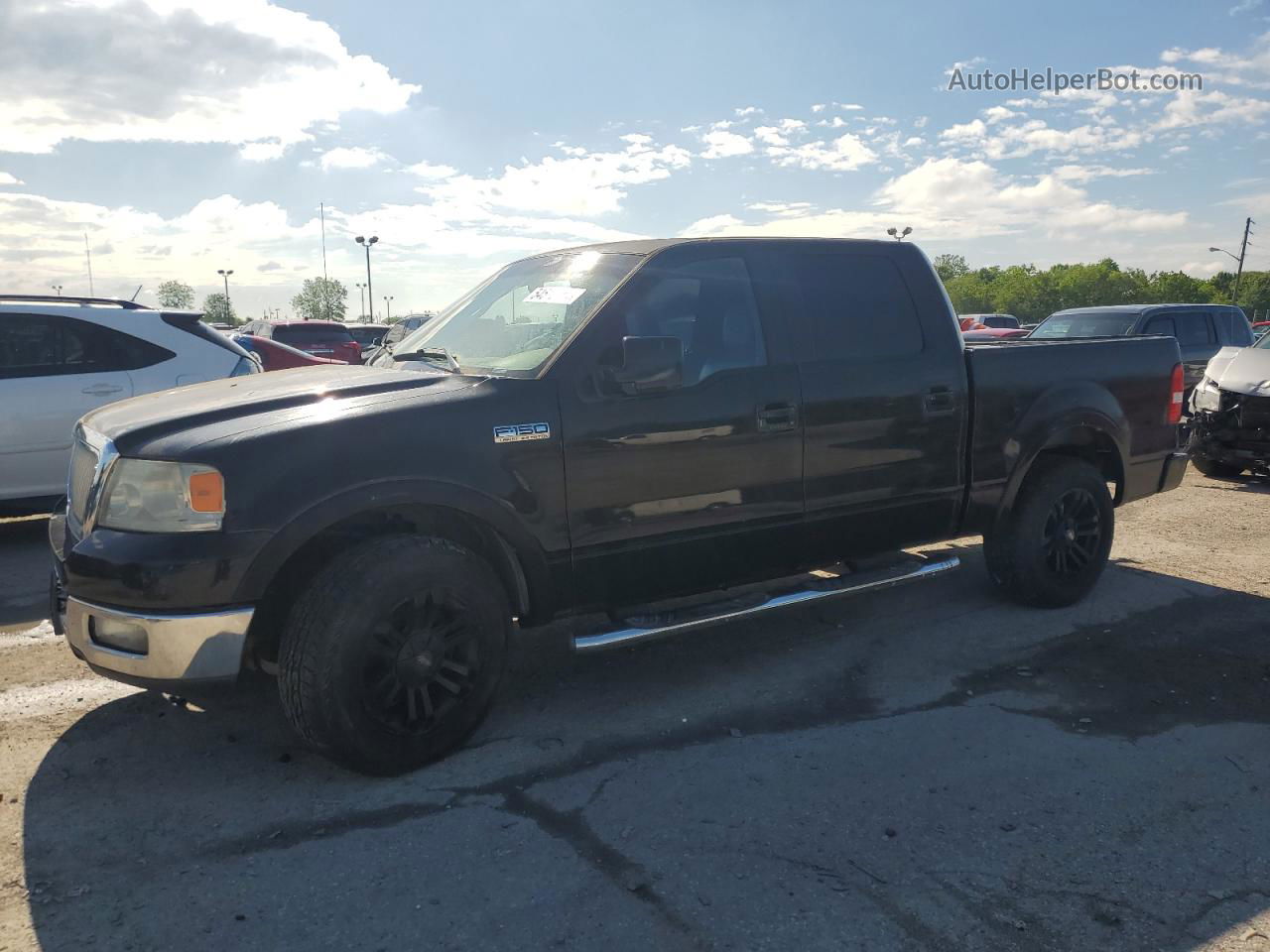 2005 Ford F150 Supercrew Black vin: 1FTPW12575KF05105