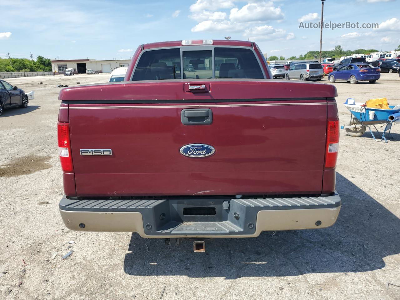 2004 Ford F150 Supercrew Red vin: 1FTPW12584KB96050