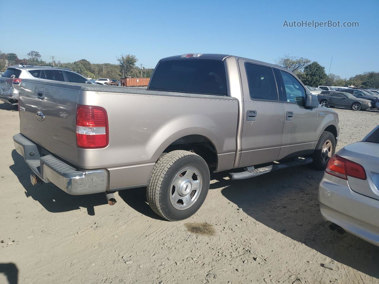 2004 Ford F150 Supercrew Tan vin: 1FTPW12584KD65757