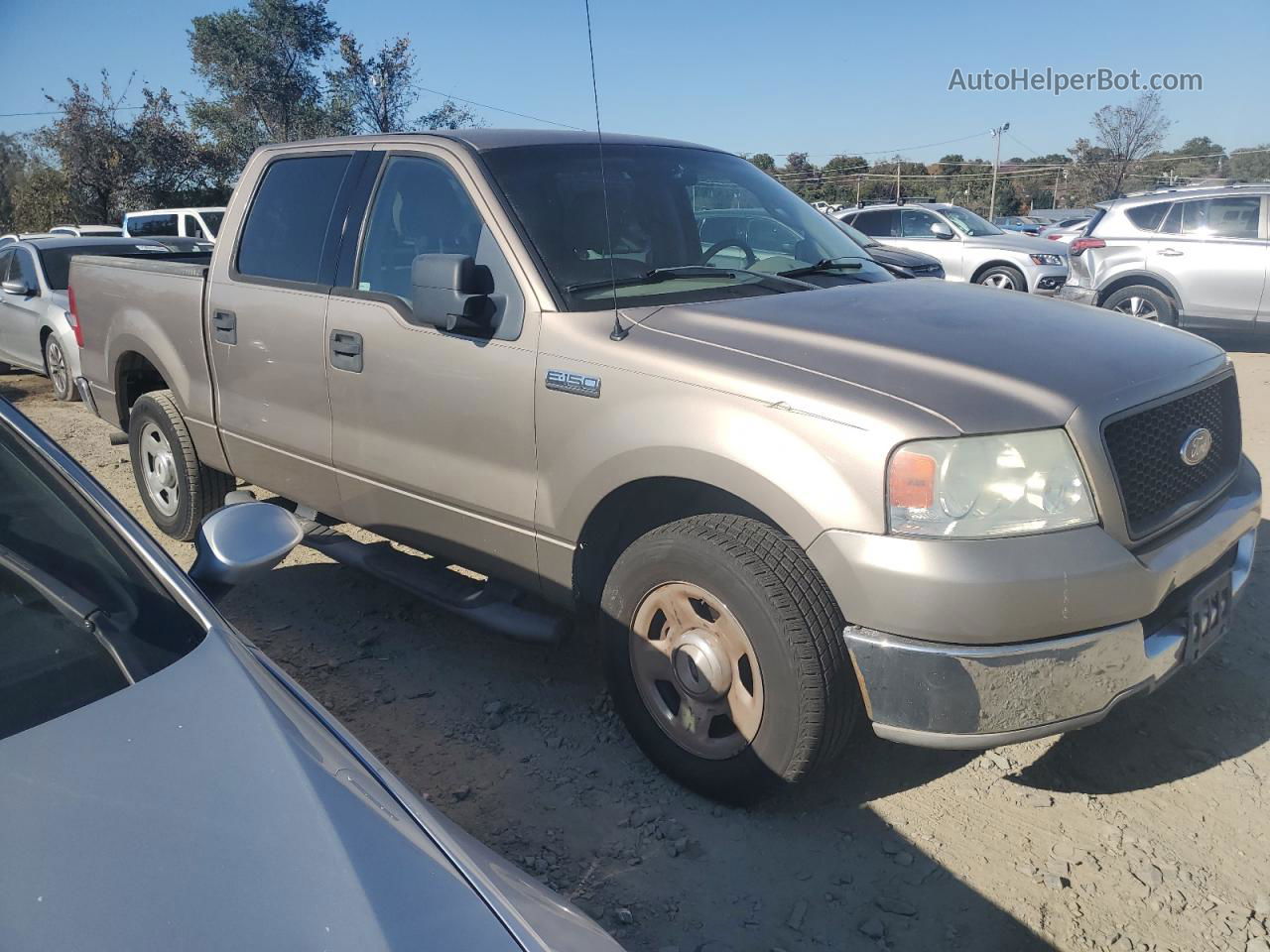 2004 Ford F150 Supercrew Tan vin: 1FTPW12584KD65757