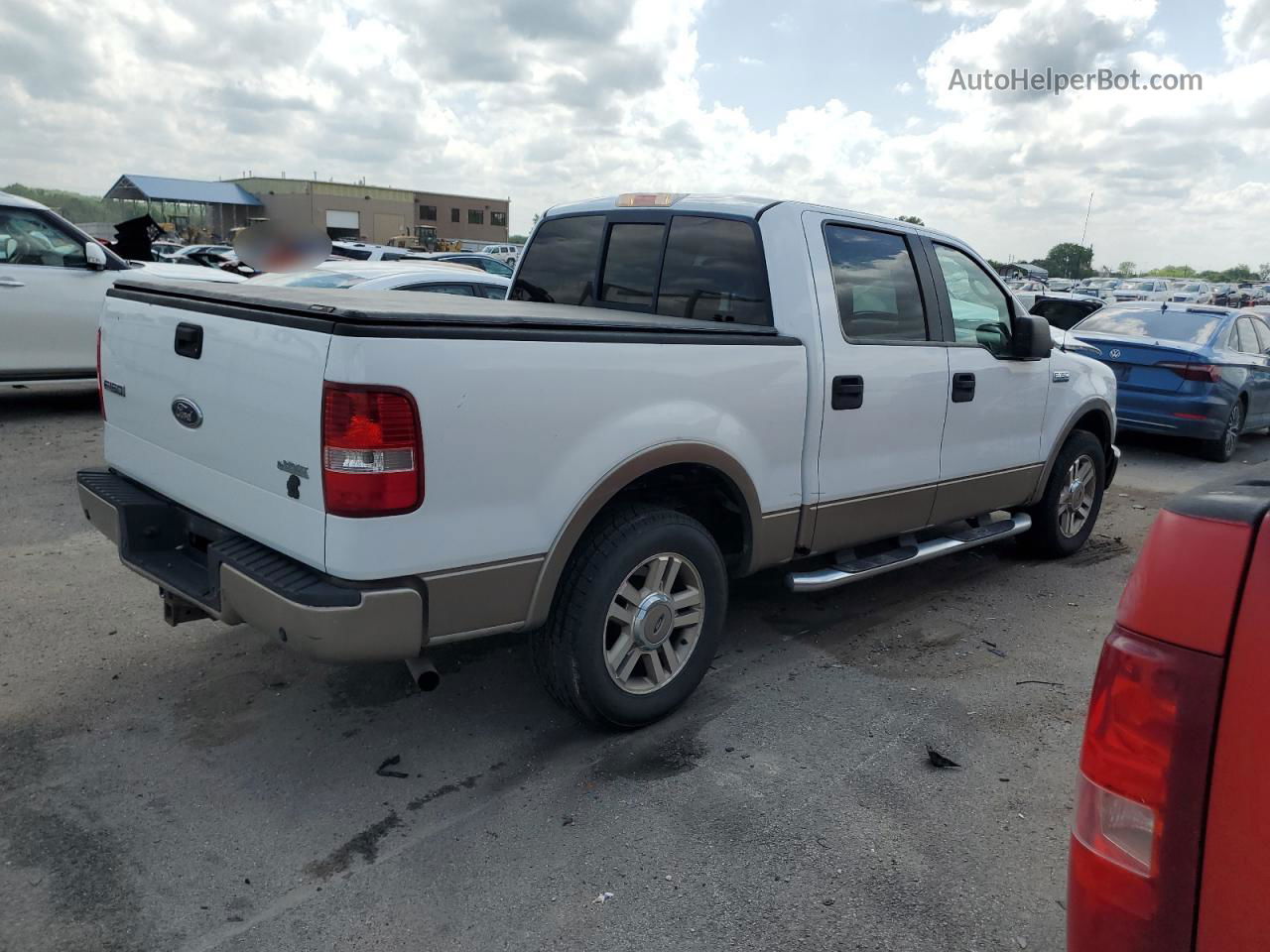 2005 Ford F150 Supercrew White vin: 1FTPW12585KC66759