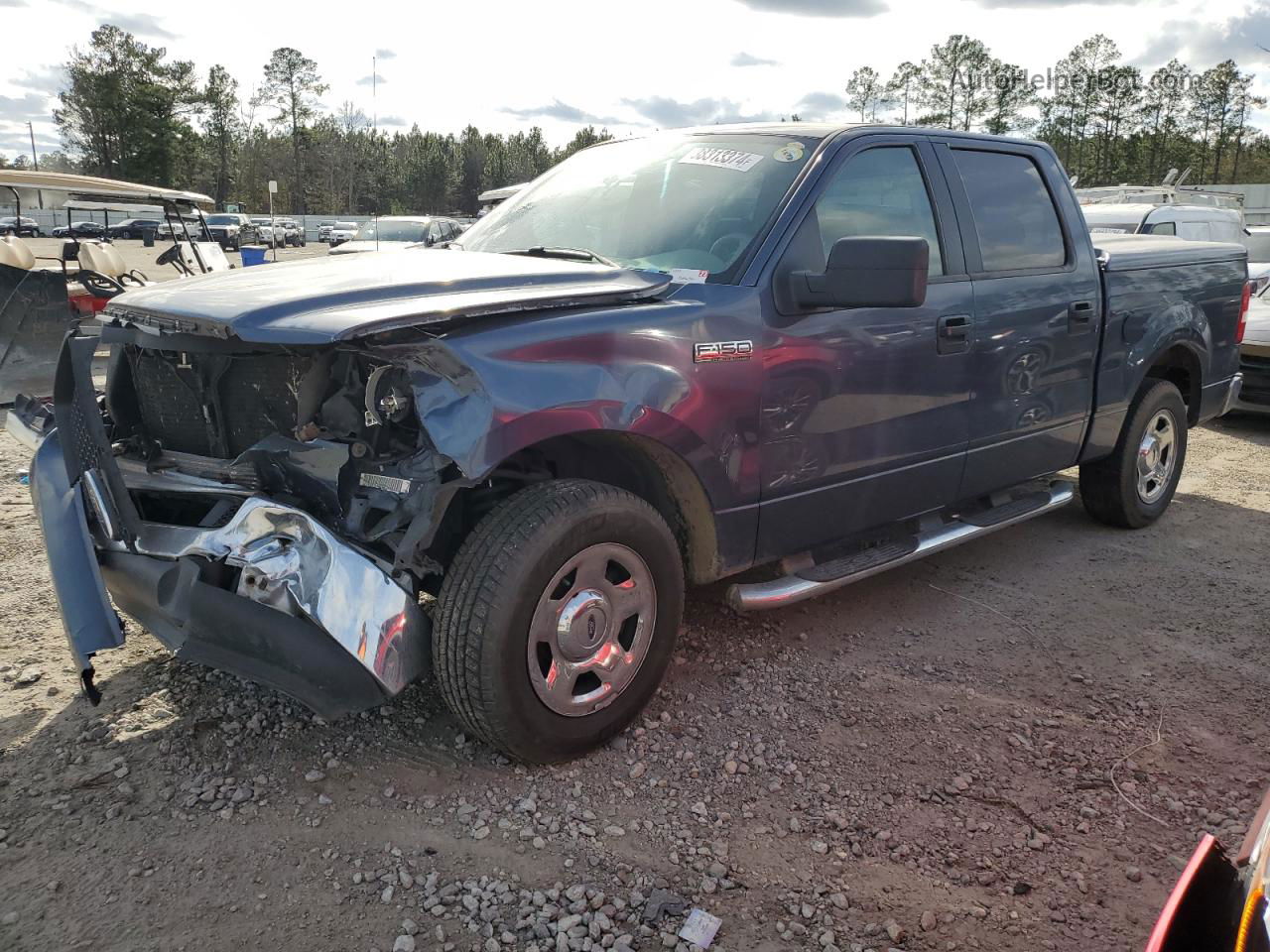 2005 Ford F150 Supercrew Blue vin: 1FTPW12585KD70779