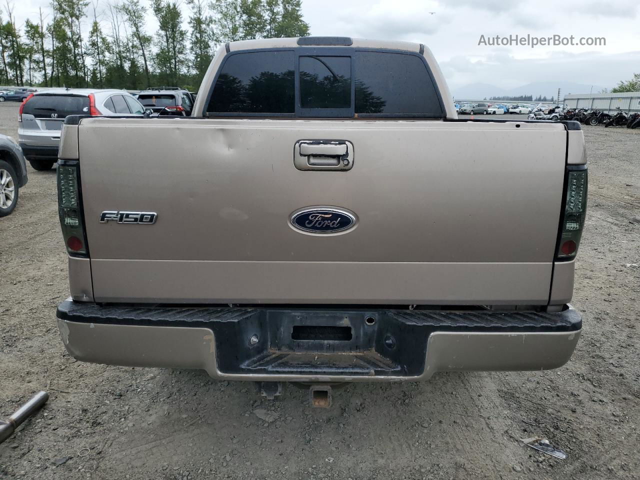 2005 Ford F150 Supercrew Beige vin: 1FTPW12585KE28406