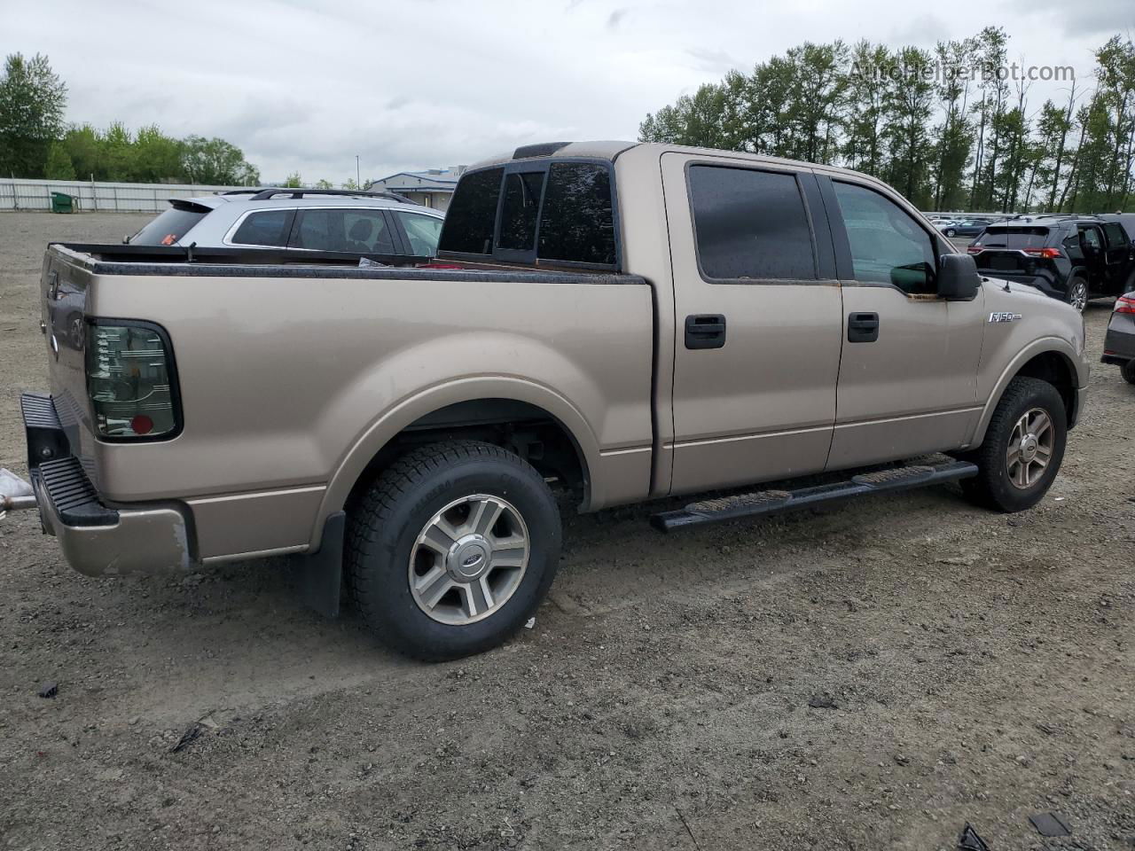 2005 Ford F150 Supercrew Beige vin: 1FTPW12585KE28406