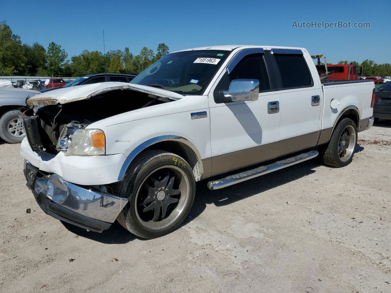 2005 Ford F150 Supercrew White vin: 1FTPW12595KC41143