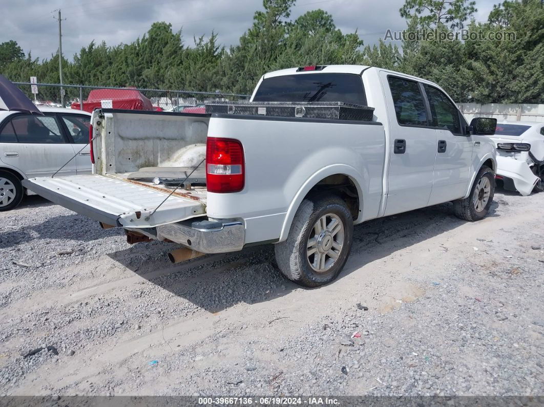 2004 Ford F-150 Lariat/xlt White vin: 1FTPW125X4KC86428