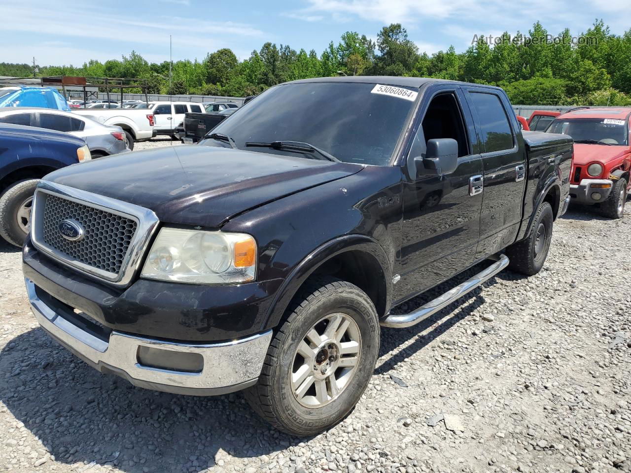 2004 Ford F150 Supercrew Black vin: 1FTPW125X4KD90014