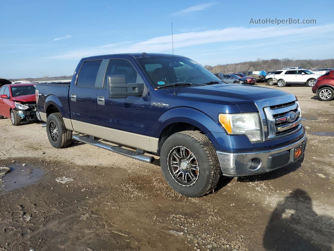 2009 Ford F150 Supercrew Blue vin: 1FTPW12V99FB08770