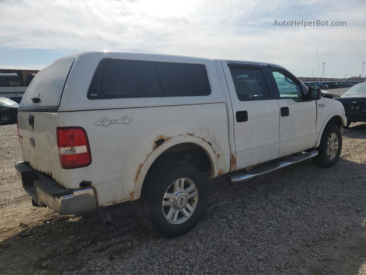 2004 Ford F150 Supercrew White vin: 1FTPW14504FA19935