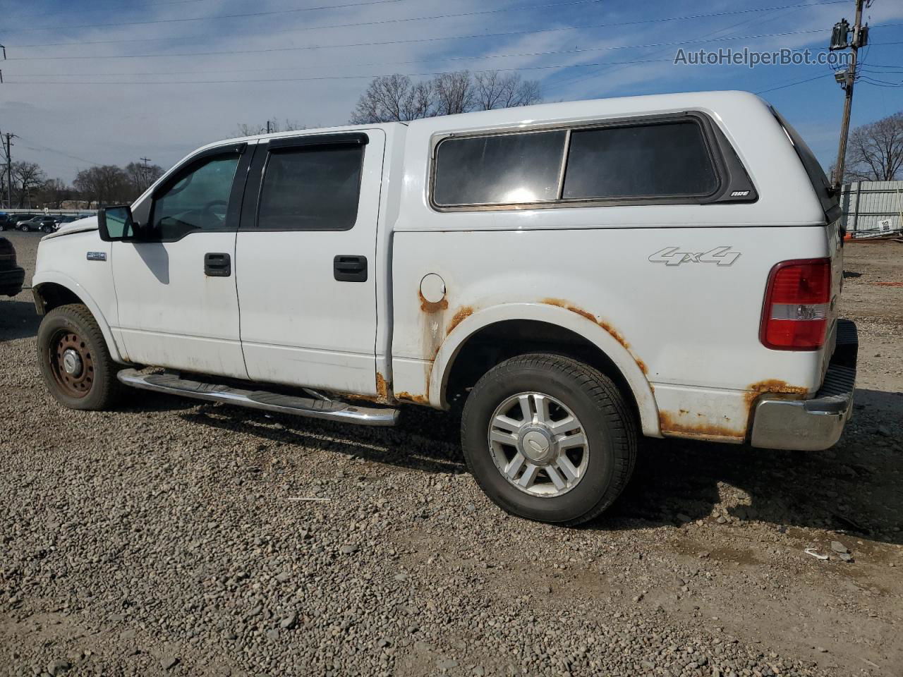 2004 Ford F150 Supercrew White vin: 1FTPW14504FA19935