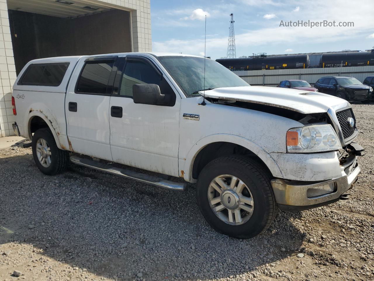 2004 Ford F150 Supercrew White vin: 1FTPW14504FA19935