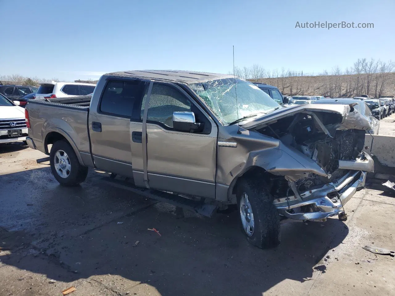 2004 Ford F150 Supercrew Gold vin: 1FTPW14504KB79191