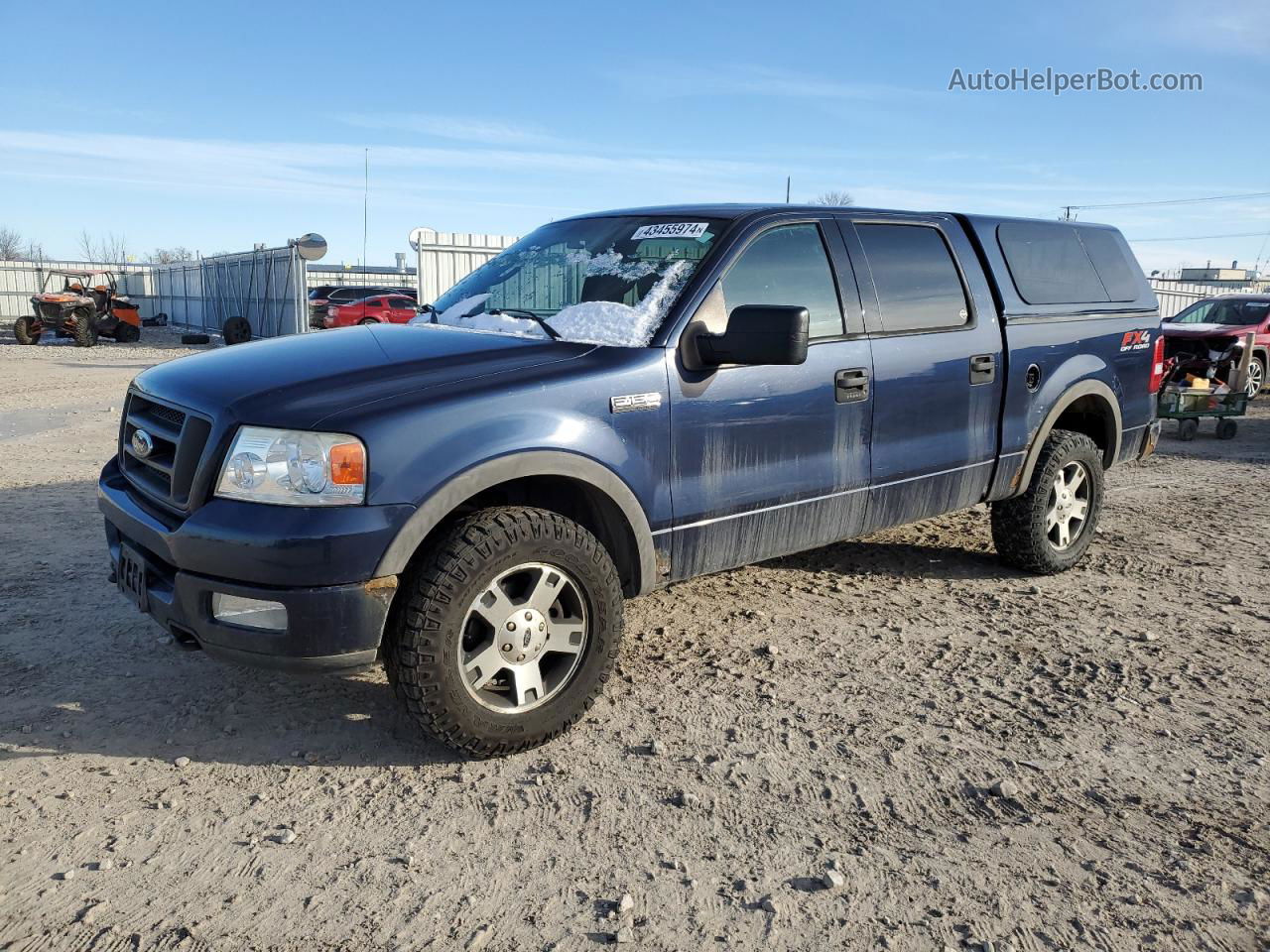 2004 Ford F150 Supercrew Blue vin: 1FTPW14504KC52592