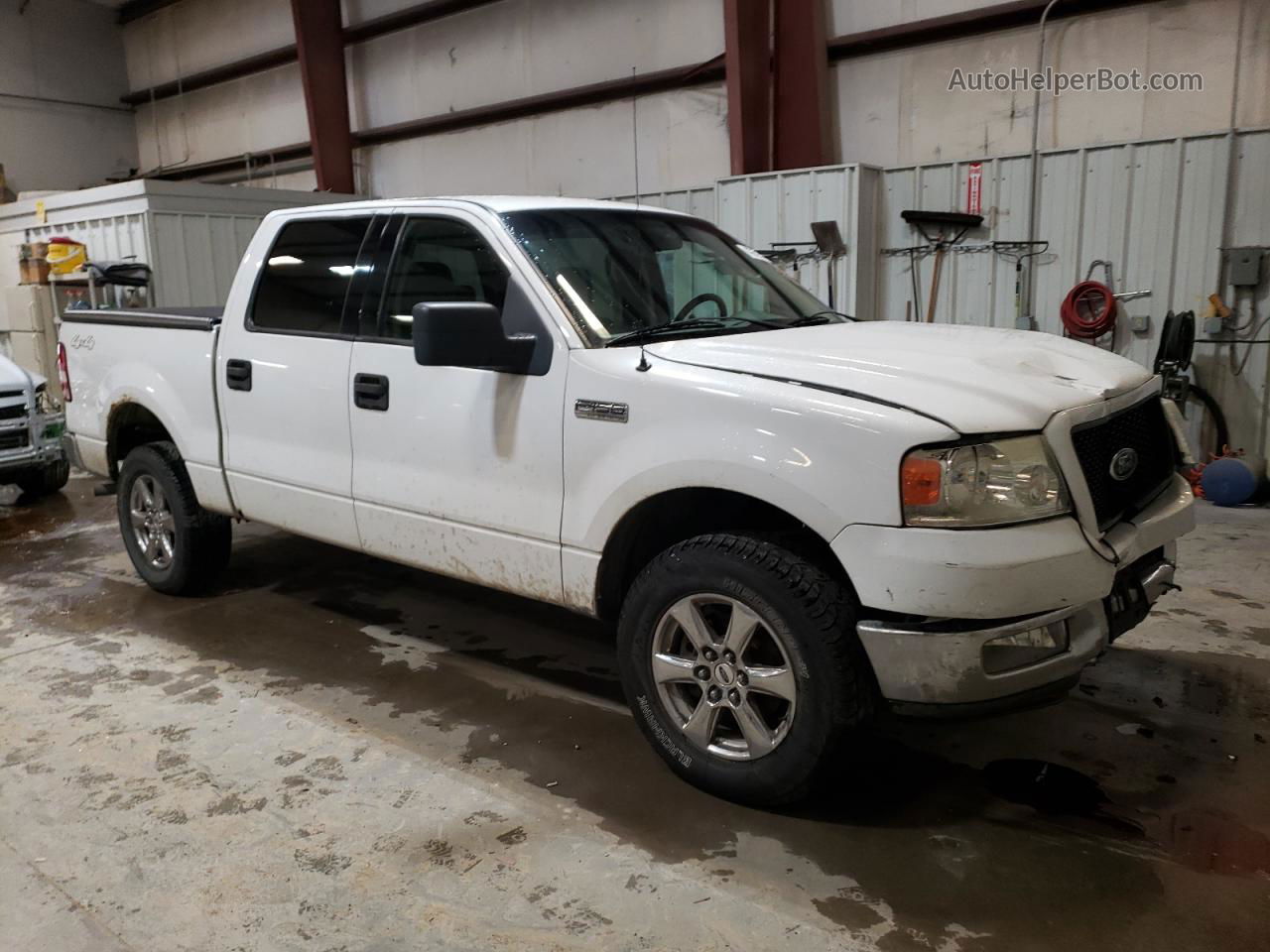 2004 Ford F150 Supercrew White vin: 1FTPW14504KD01600