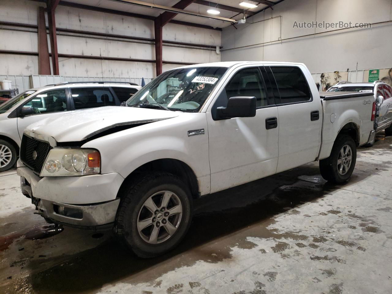 2004 Ford F150 Supercrew White vin: 1FTPW14504KD01600