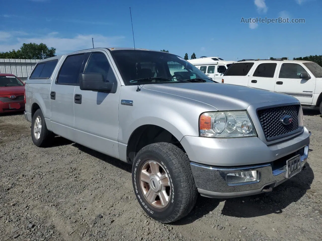 2004 Ford F150 Supercrew Silver vin: 1FTPW14504KD03010