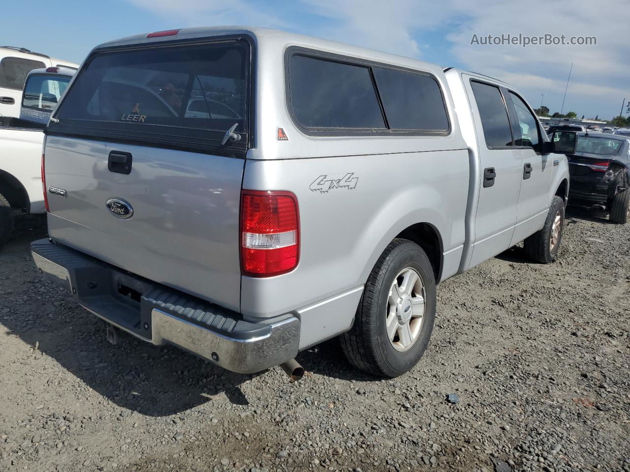 2004 Ford F150 Supercrew Silver vin: 1FTPW14504KD03010