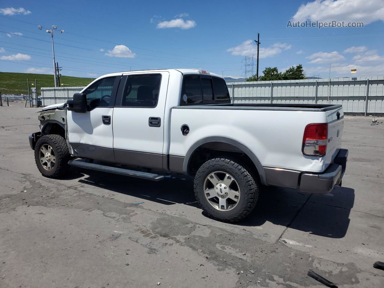 2005 Ford F150 Supercrew Белый vin: 1FTPW14505FA31911